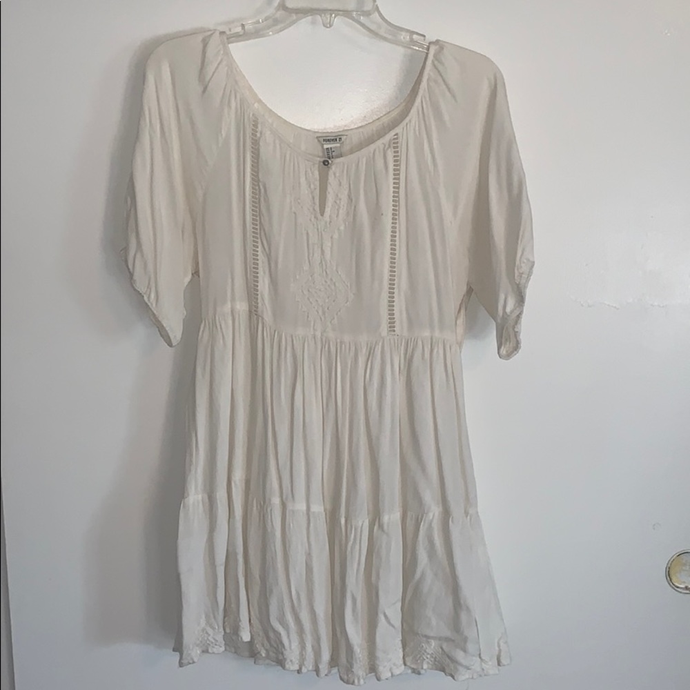 Off-White BoHo Dress. Short. Size Small.